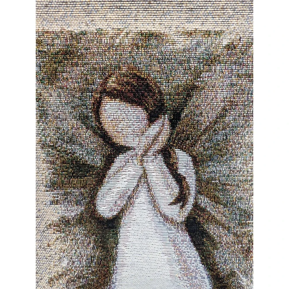 Willow Tree Angel of Joy‎ Woven Tapestry Bannerette Wall Hanging 13x18 SP3038